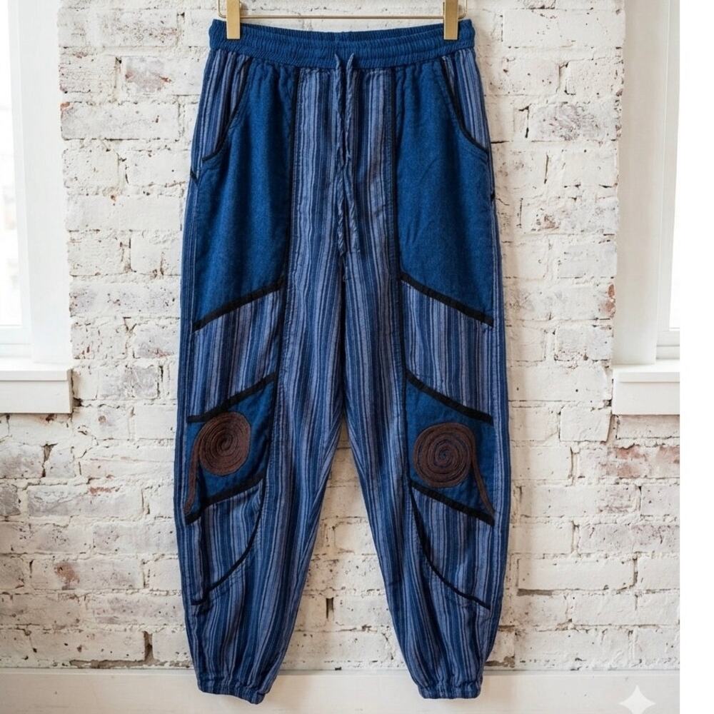 Vintage Namaste Santa Barbara Boho Harem Jogger Pants hippie festival patterned